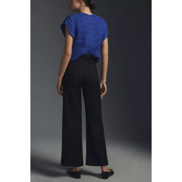 The Colette Linen Blend Crop Wide-Leg Pants by Maeve 24W PLUS SIZE - Picture 3 of 3